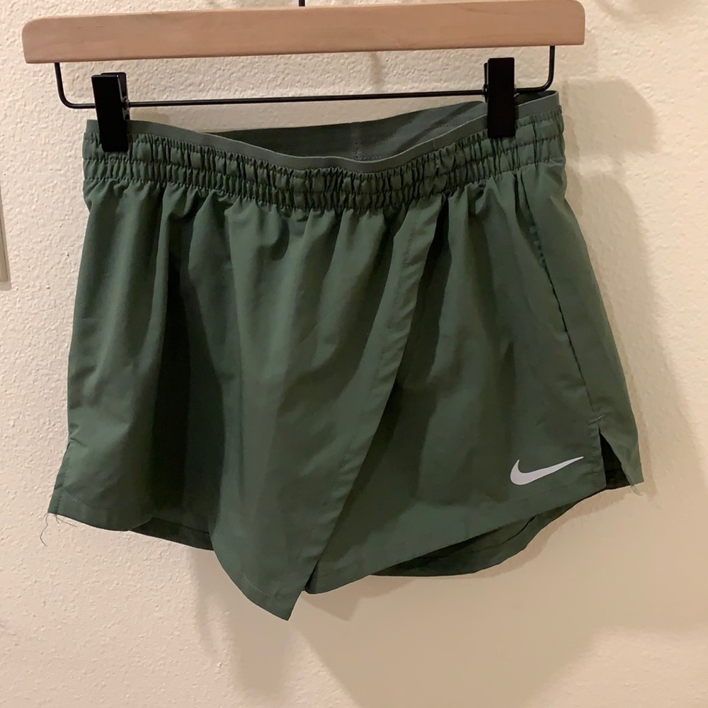 Nike running shorts. Size XS. Green